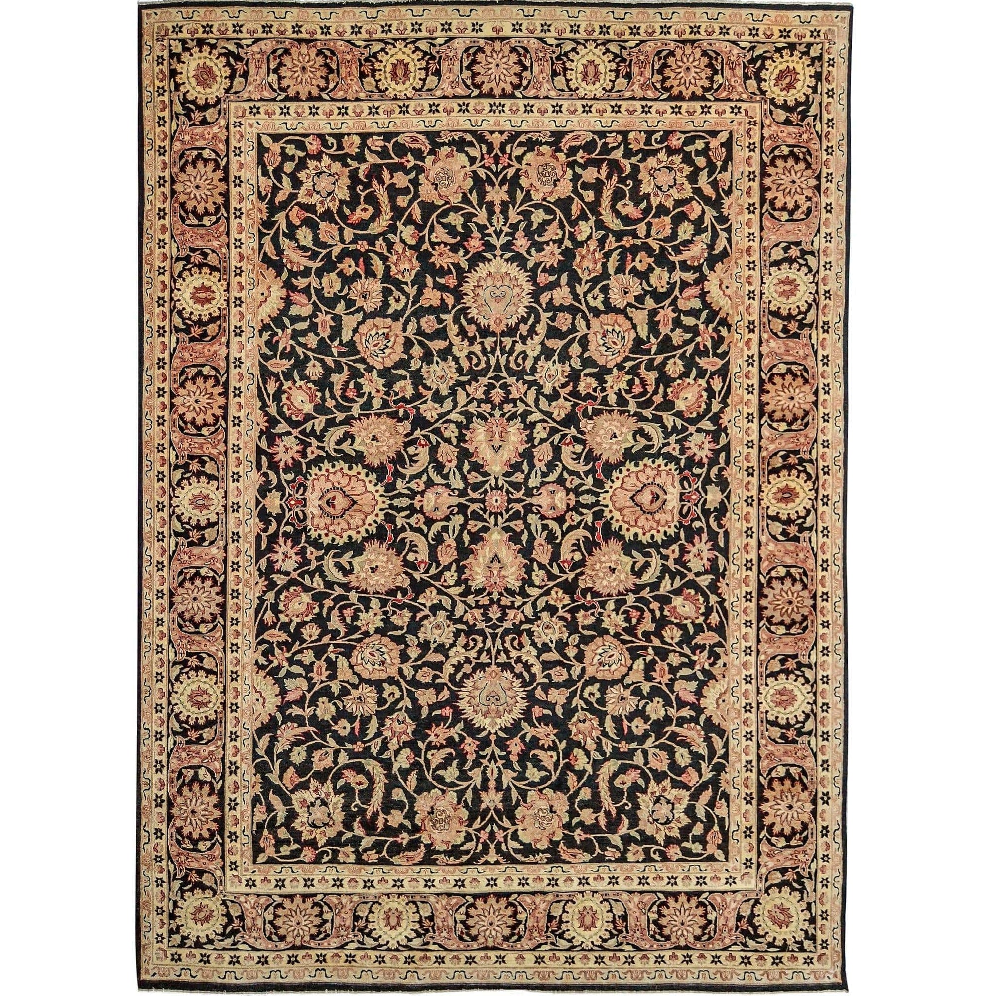 Fine Hand-knotted Vintage Design Wool Rug 272cm x 361cm