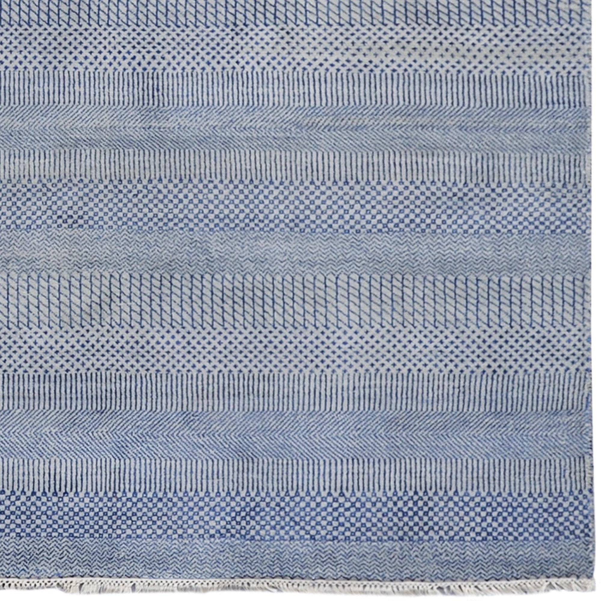 Contemporary Hand-knotted NZ Wool Rug 156cm x 234cm