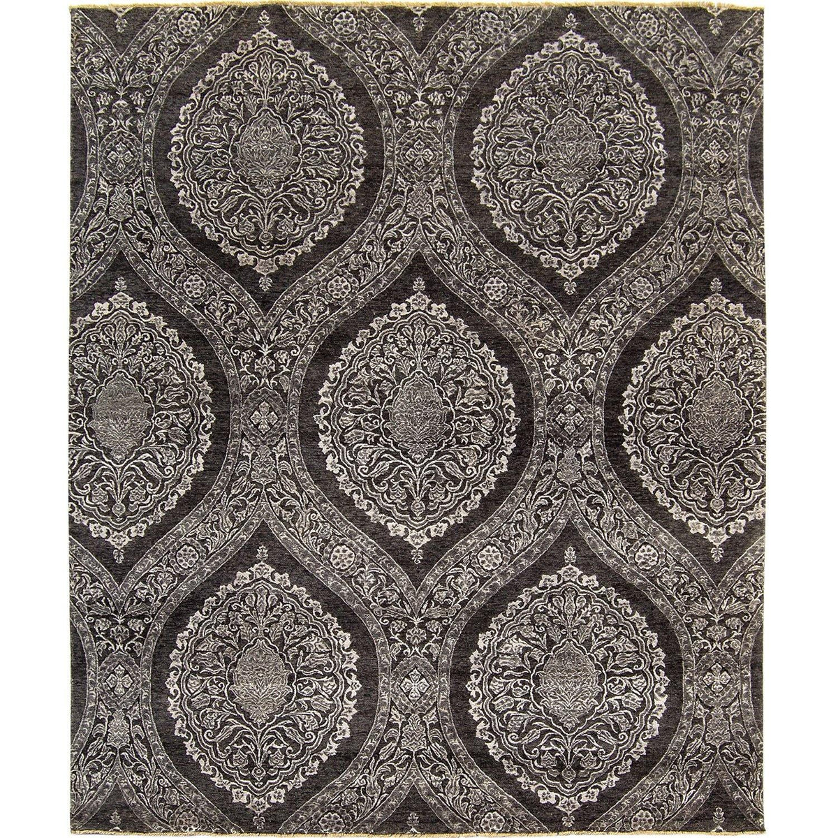 Fine Contemporary NZ Wool &amp; Silk Hand-knotted Rug 174cm x 264cm
