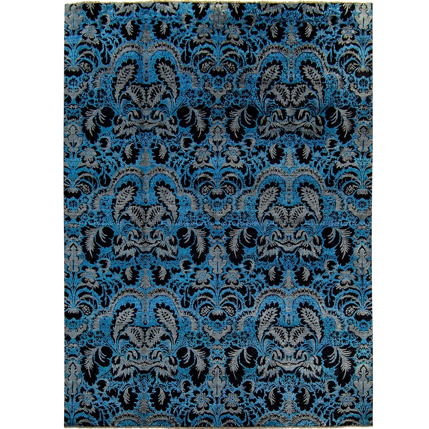 Fine Contemporary Hand-knotted NZ Wool and Silk Rug 275cm x 270cm