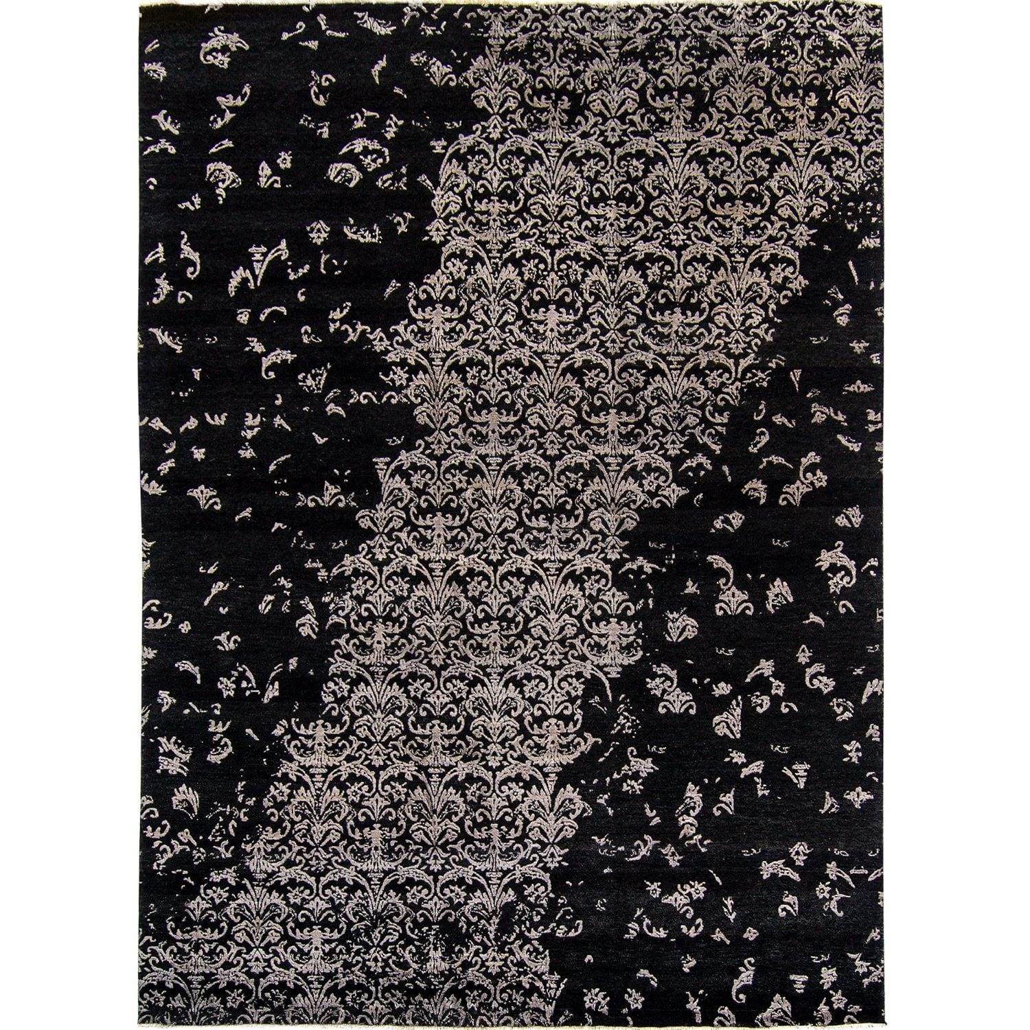 Fine Contemporary NZ Wool & Bamboo Silk Hand-knotted Rug 255cm x 353cm