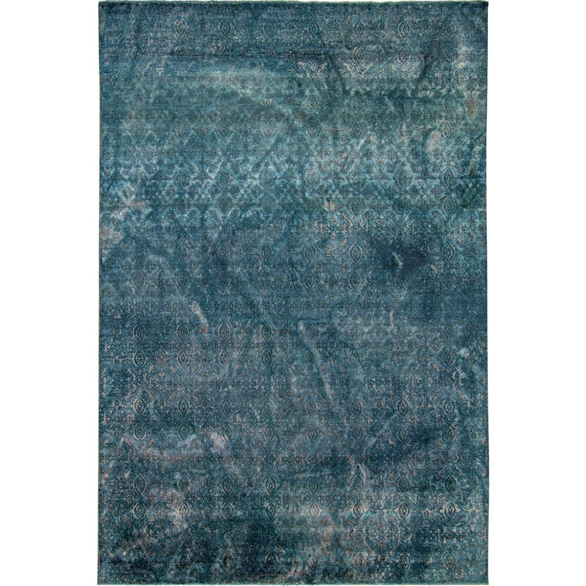 Fine Contemporary Hand-knotted NZ Wool &amp; Bamboo Silk Rug 303cm x 431cm