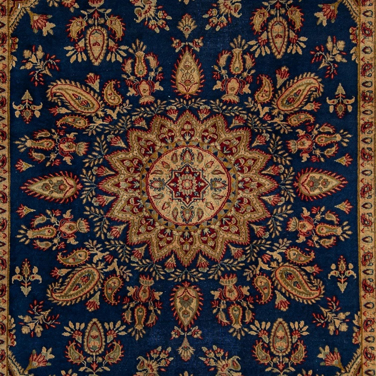 Super Fine Hand-knotted Persian Blue Saruk Rug 179cm x 271cm