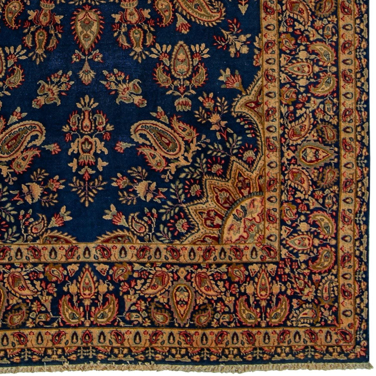 Super Fine Hand-knotted Persian Blue Saruk Rug 179cm x 271cm