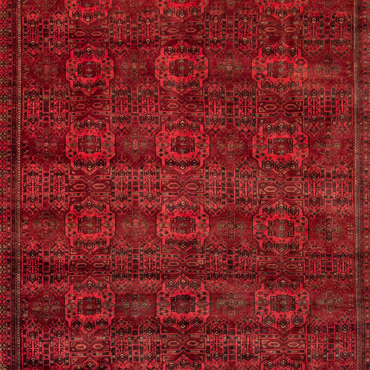 Fine Hand-knotted Wool Tribal Turkmen Rug 208cm x283cm