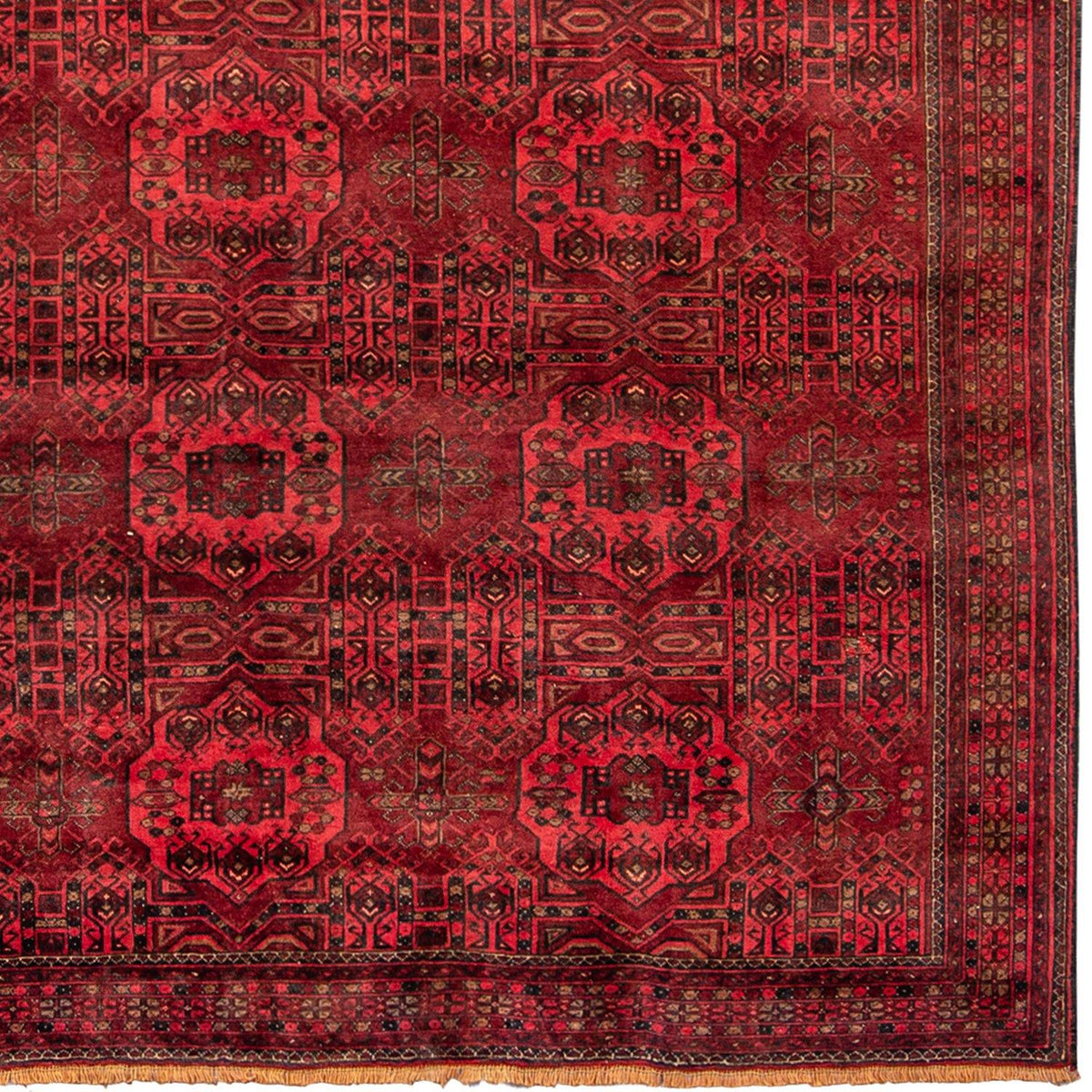 Fine Hand-knotted Wool Tribal Turkmen Rug 208cm x283cm