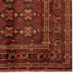 Fine Hand-knotted Tribal Turkmen Wool Rug 202cm x 285cm