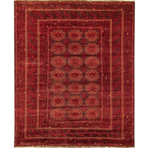 Hand-knotted Wool Turkmen Vintage Rug 200cm x 273cm