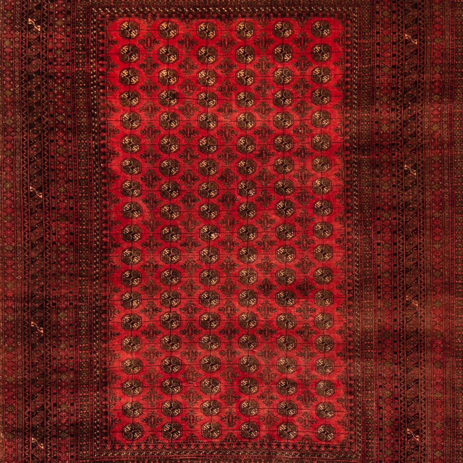 Fine Hand-knotted 100% Wool Vintage Turkmen Rug 192cm x 256cm