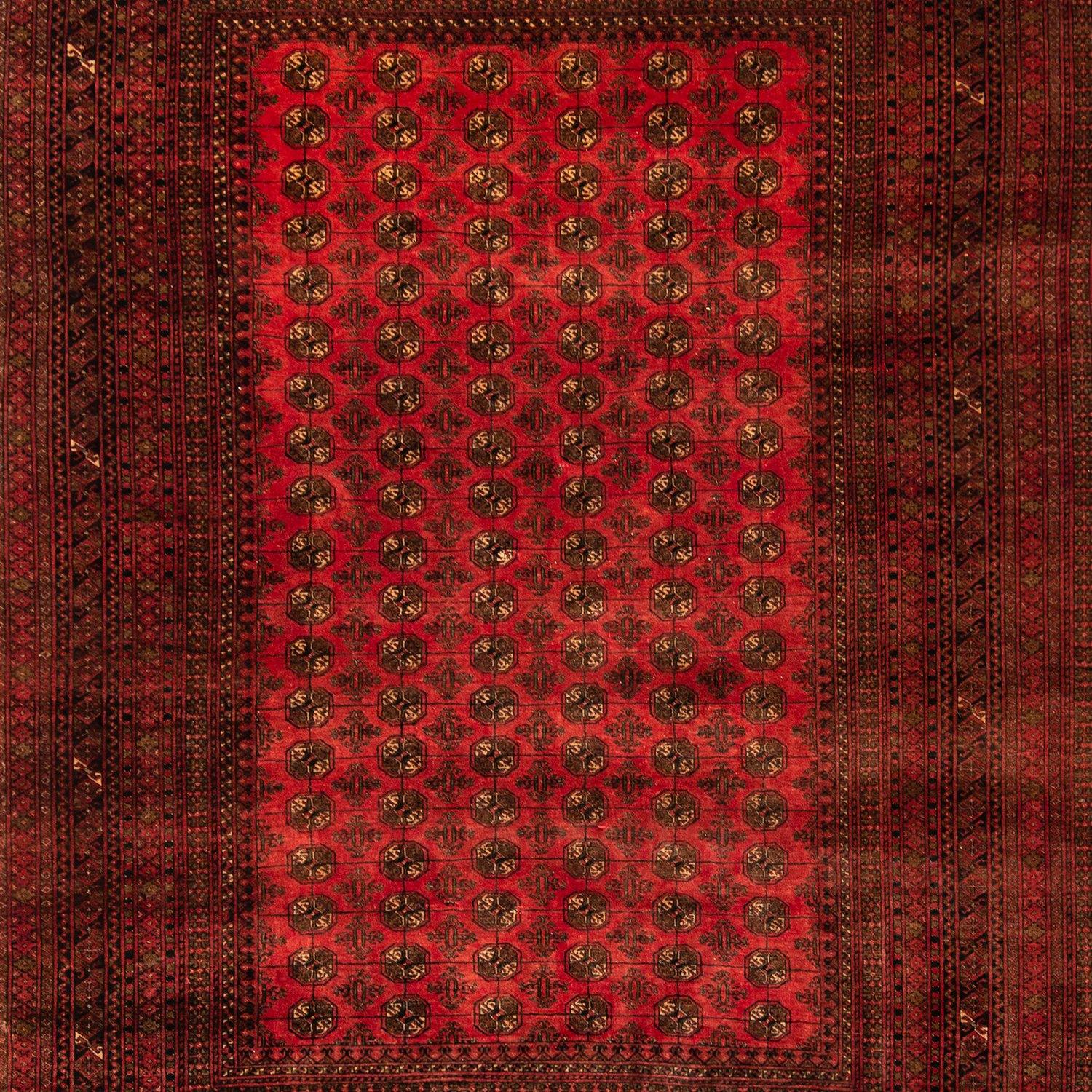 Fine Hand-knotted 100% Wool Vintage Turkmen Rug 192cm x 256cm