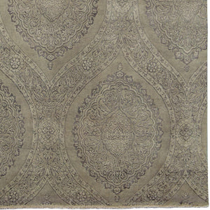 Fine Contemporary Hand-knotted NZ Wool & Silk Rug 229cm x 306cm