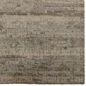 Contemporary Fine Hand-knotted NZ Wool & Bamboo Silk Rug 155cm x 215cm