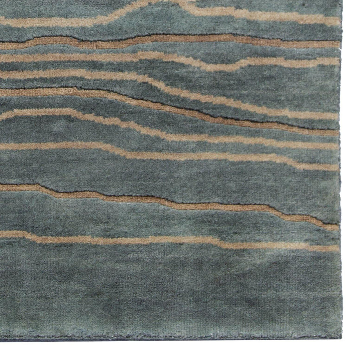 Contemporary Hand-knotted NZ Wool Small Rug 78cm x 119cm