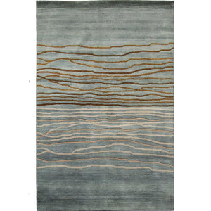 Contemporary Hand-knotted NZ Wool Small Rug 78cm x 119cm