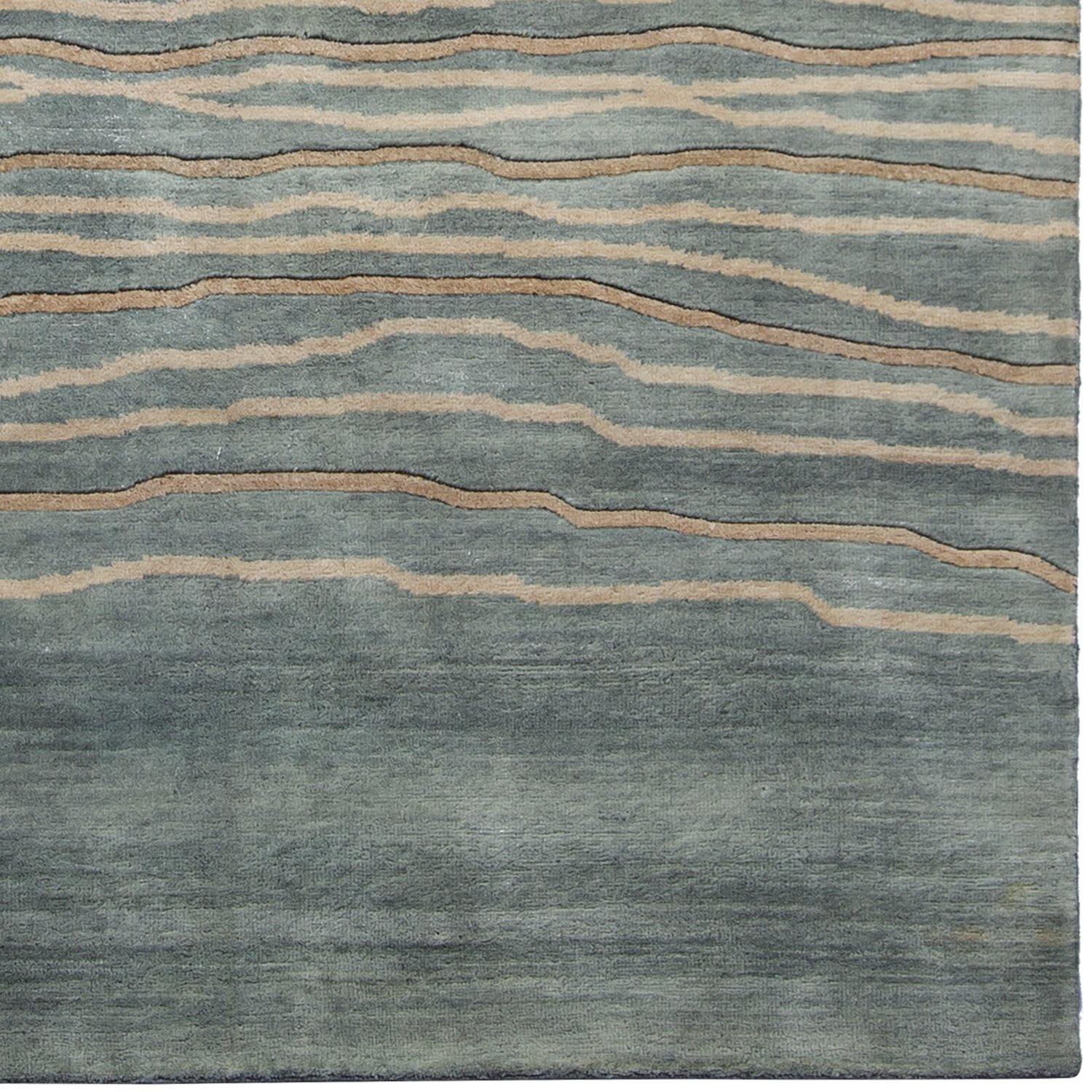 Contemporary Hand-knotted NZ Wool Small Rug 78cm x 119cm