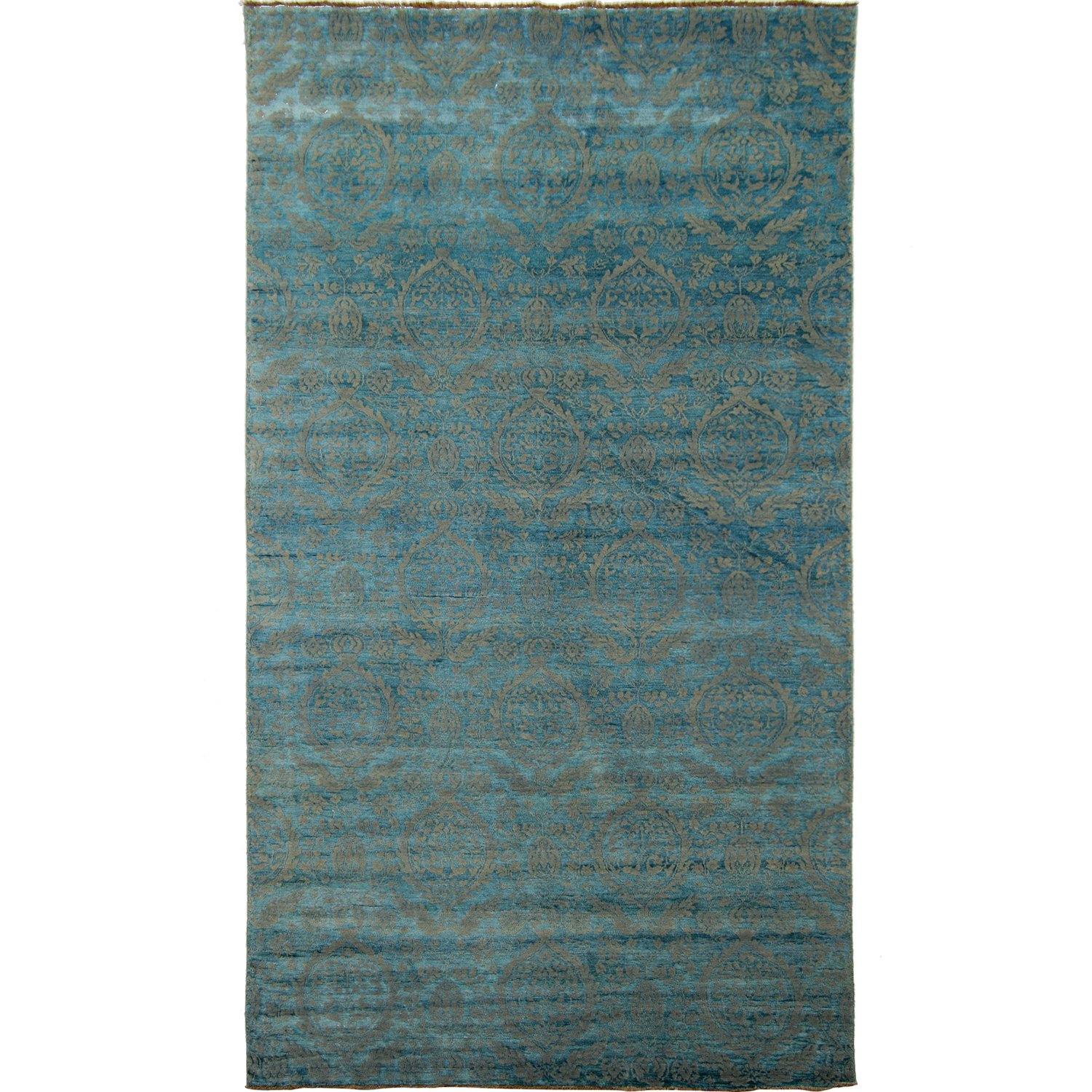 Super Fine Hand-knotted NZ Wool & Silk Modern Rug 200cm x 399cm