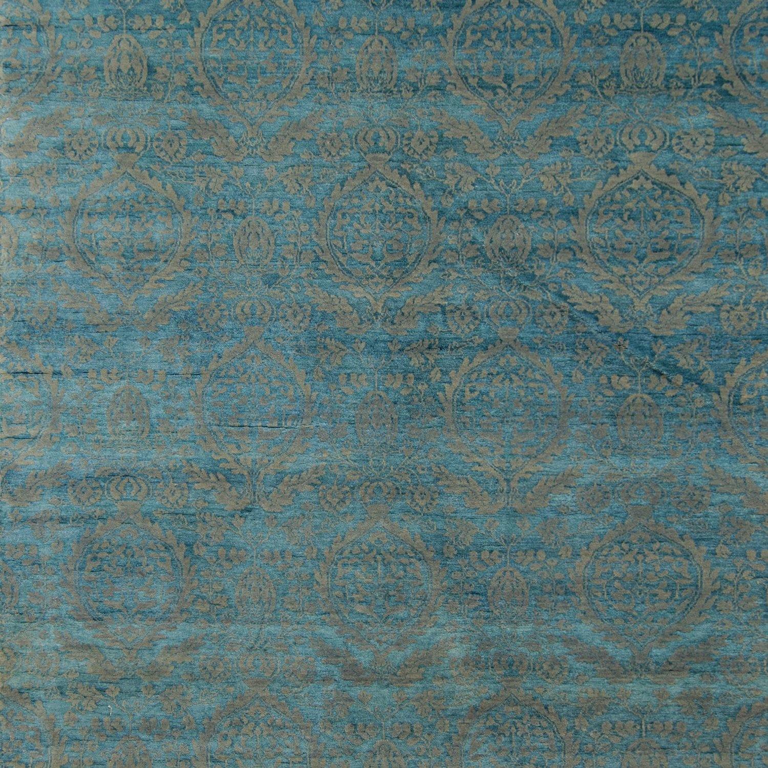 Super Fine Hand-knotted NZ Wool & Silk Modern Rug 200cm x 399cm