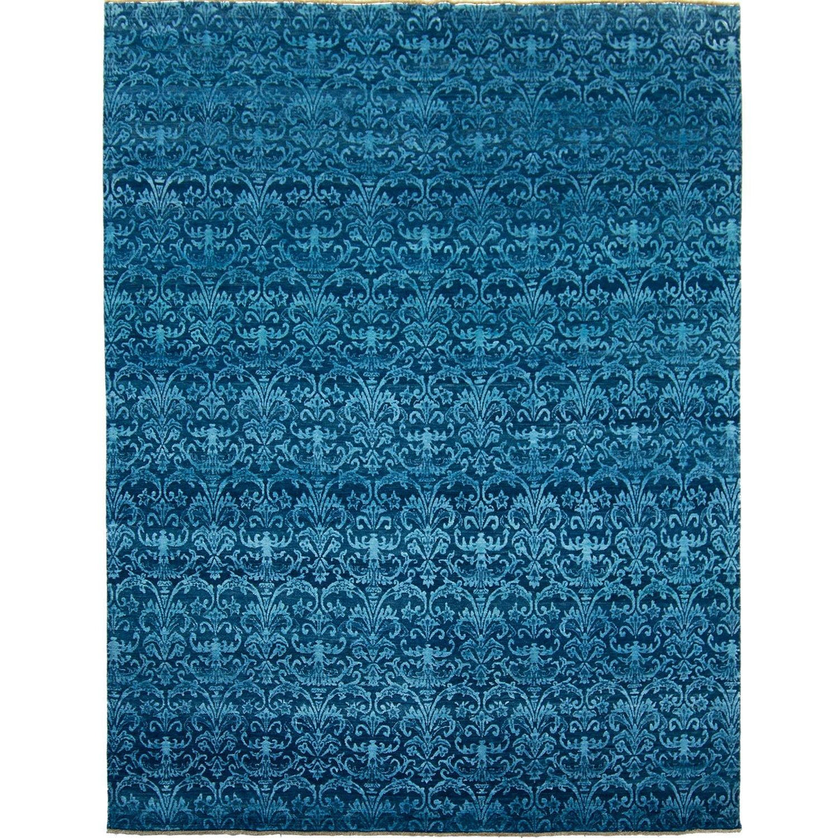 Contemporary Fine Hand-knotted NZ Wool &amp; Bamboo Silk Rug 242cm x 309cm