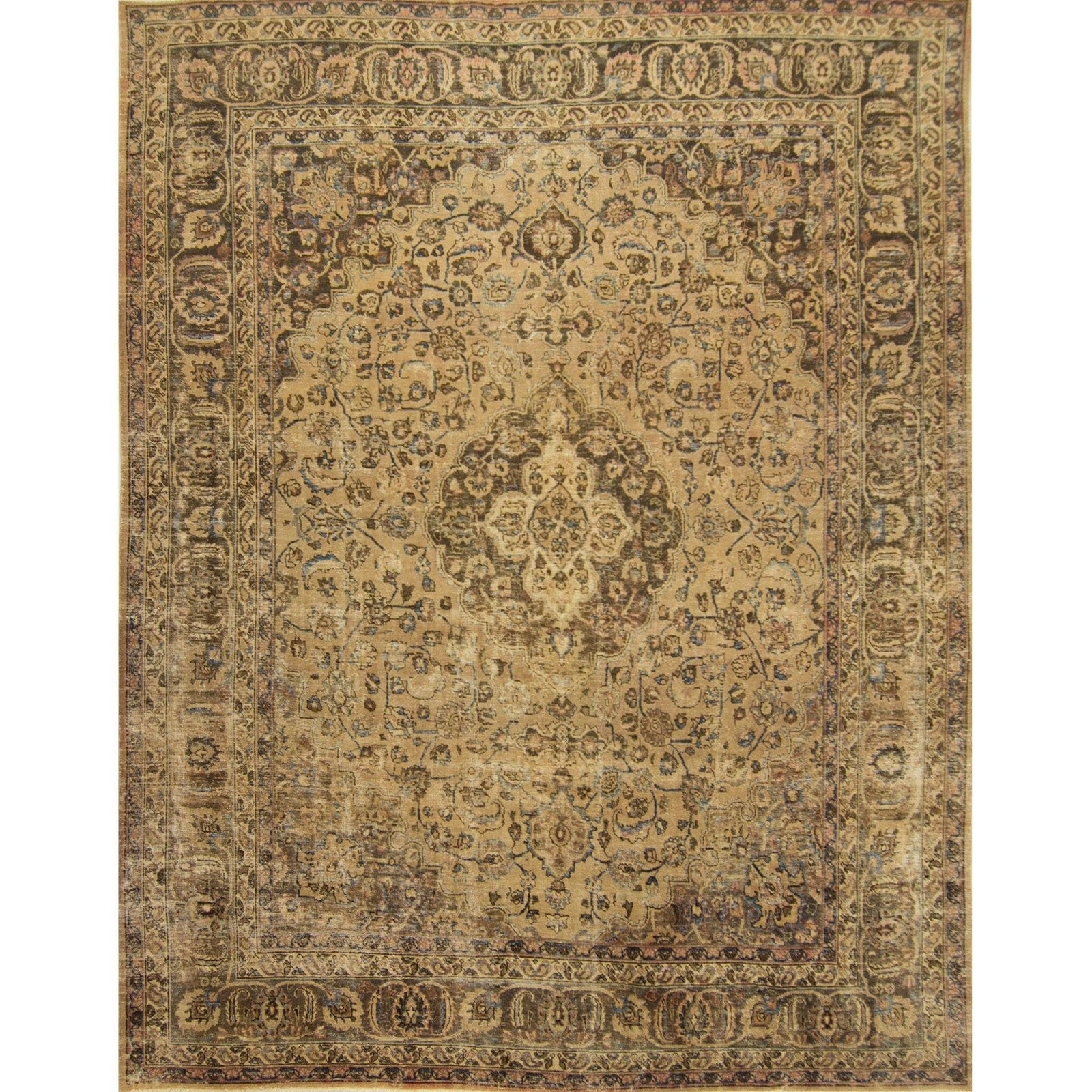 Hand-knotted Vintage Persian Rug 300cm x 369cm