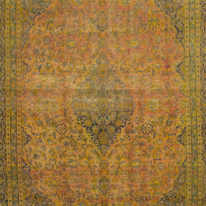 Over-dyed Vintage Persian Rug 243cm x 300cm