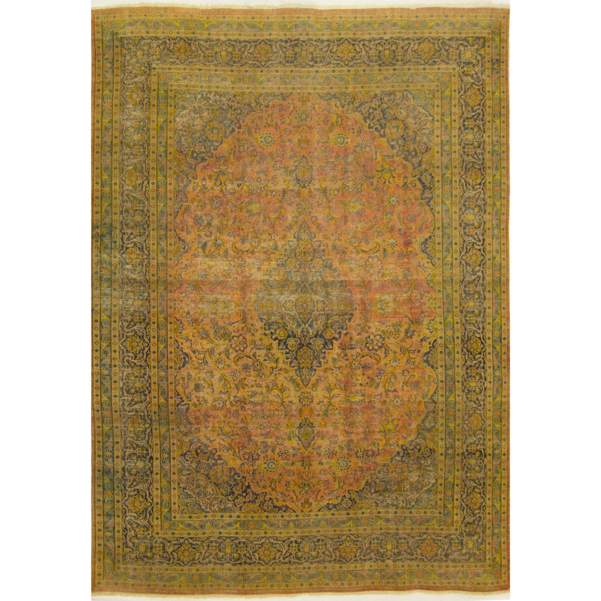 Over-dyed Vintage Persian Rug 243cm x 300cm
