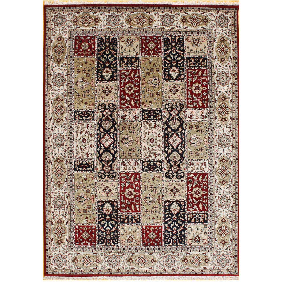 Fine Hand-knotted Wool &amp; Silk Bakhtiari Rug 175cm x 240cm