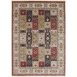 Fine Hand-knotted Wool & Silk Bakhtiari Rug 175cm x 240cm