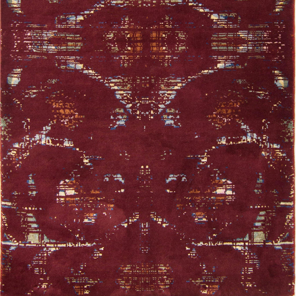 Modern Hand-knotted Wool and Bamboo Silk Galaxy Rug 94cm x 164cm
