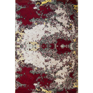 Modern Hand-knotted Wool and Bamboo Silk Galaxy Rug 184cm x 270cm