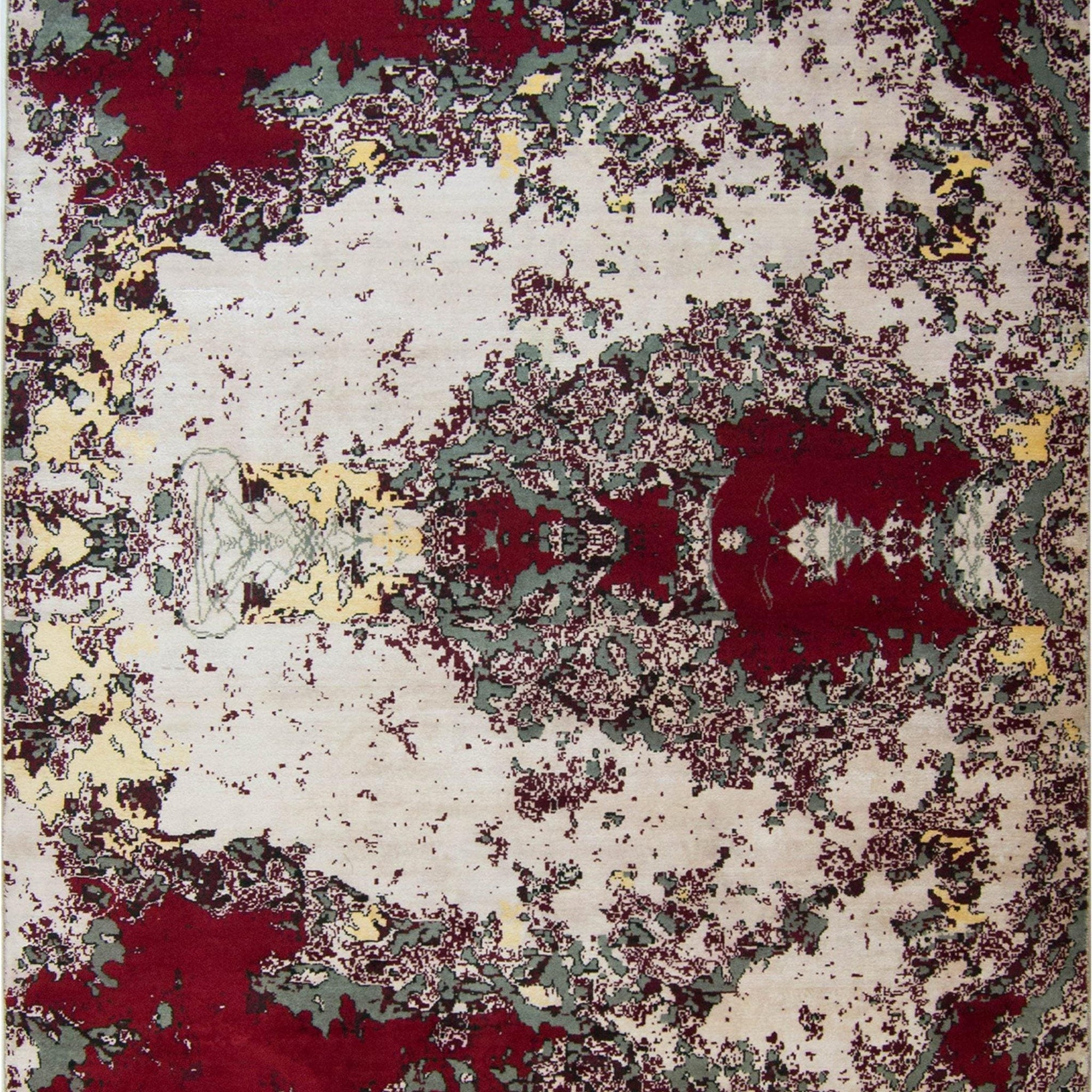 Modern Hand-knotted Wool and Bamboo Silk Galaxy Rug 184cm x 270cm