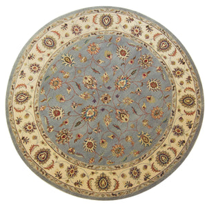 Hand-knotted Persian Kashan Round Rug 244cm x 248