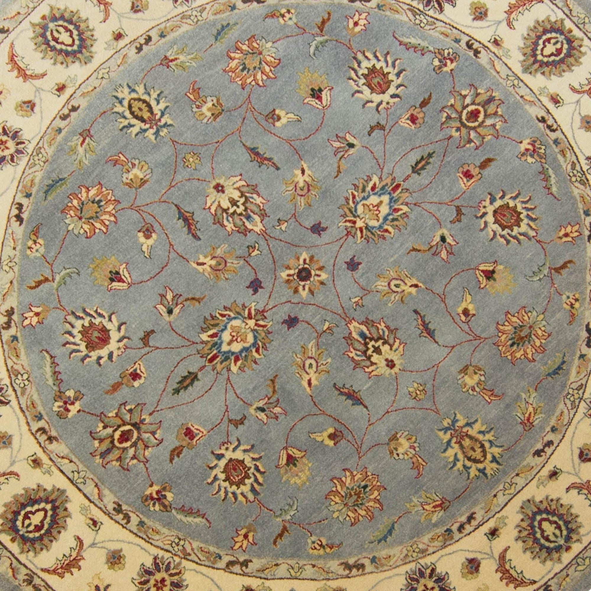 Hand-knotted Persian Kashan Round Rug 244cm x 248