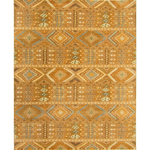 Hand-knotted Contemporary Wool Aztec Design Rug 245ccm x 308cm