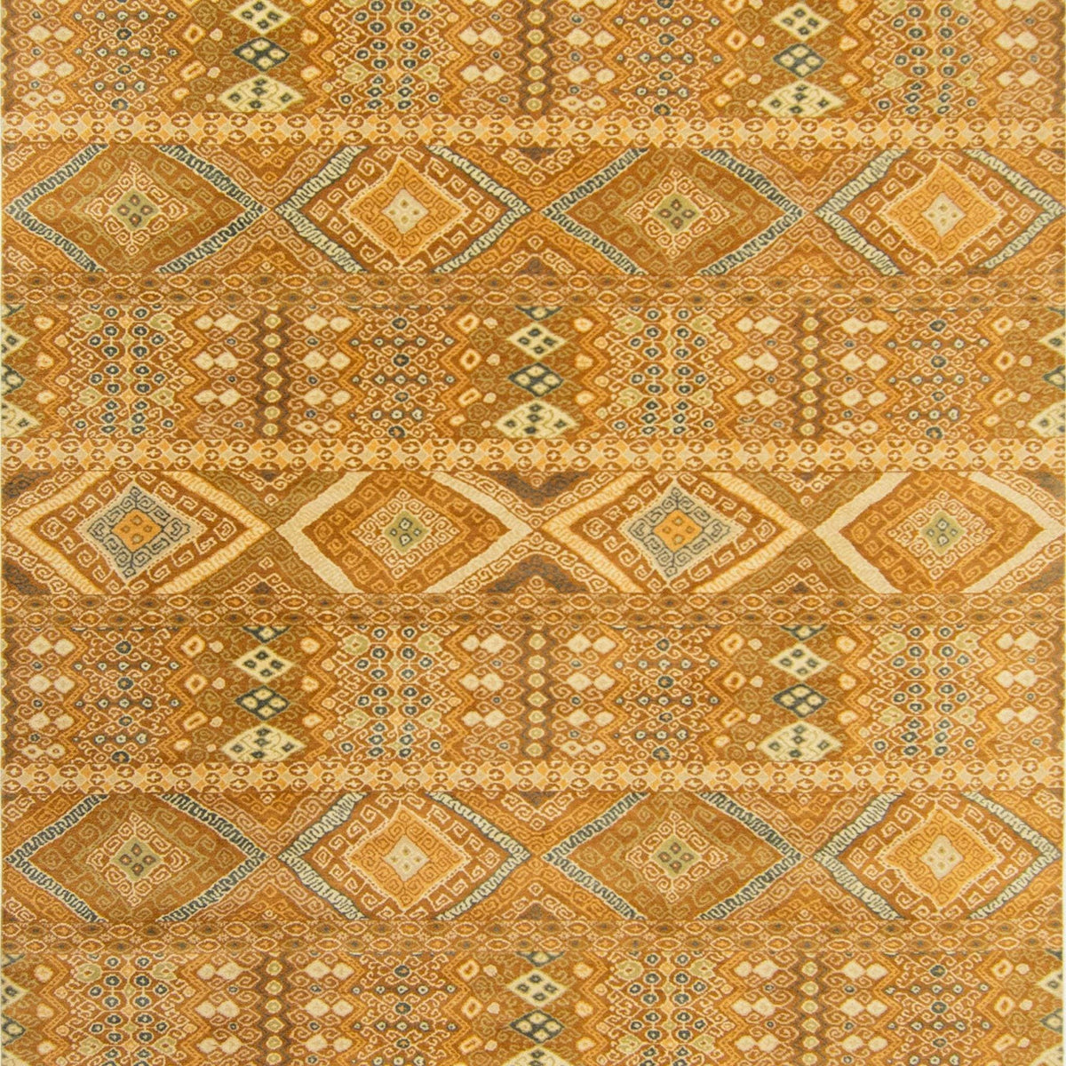 Hand-knotted Contemporary Wool Aztec Design Rug 245ccm x 308cm