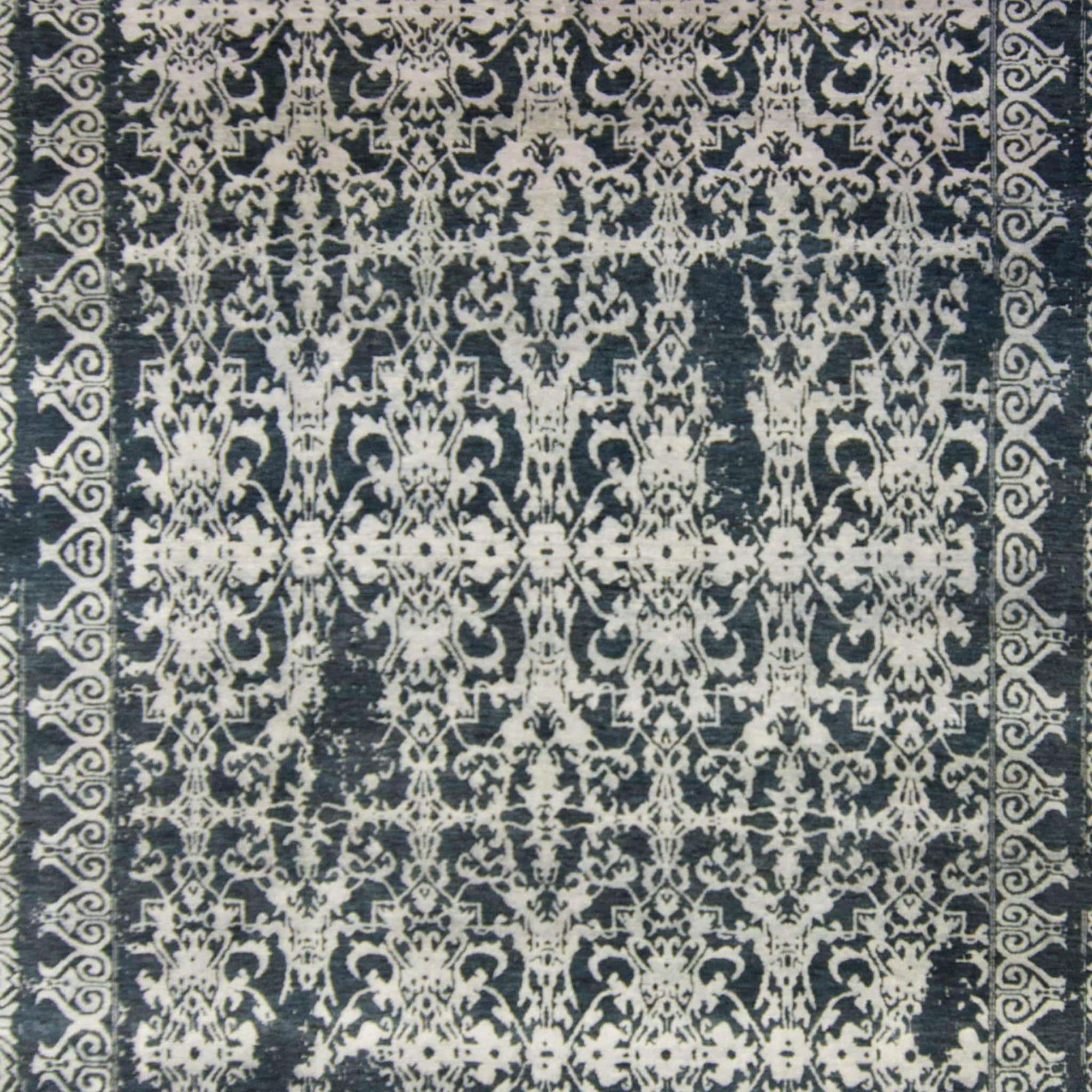 Fine Modern Wool & Silk Picasso Design Rug 246cm x 333cm
