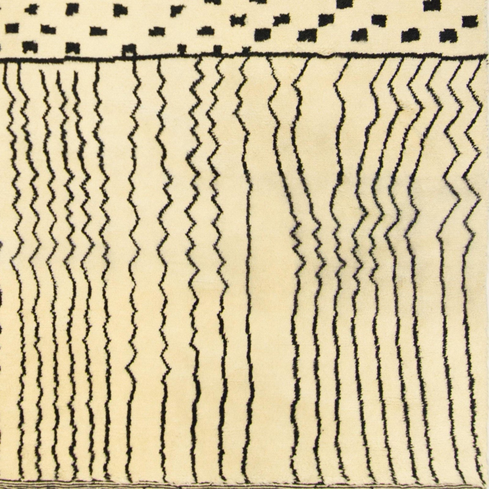 Modern Extra Size 100% Natural Wool Moroccan Rug 296cm x 440cm