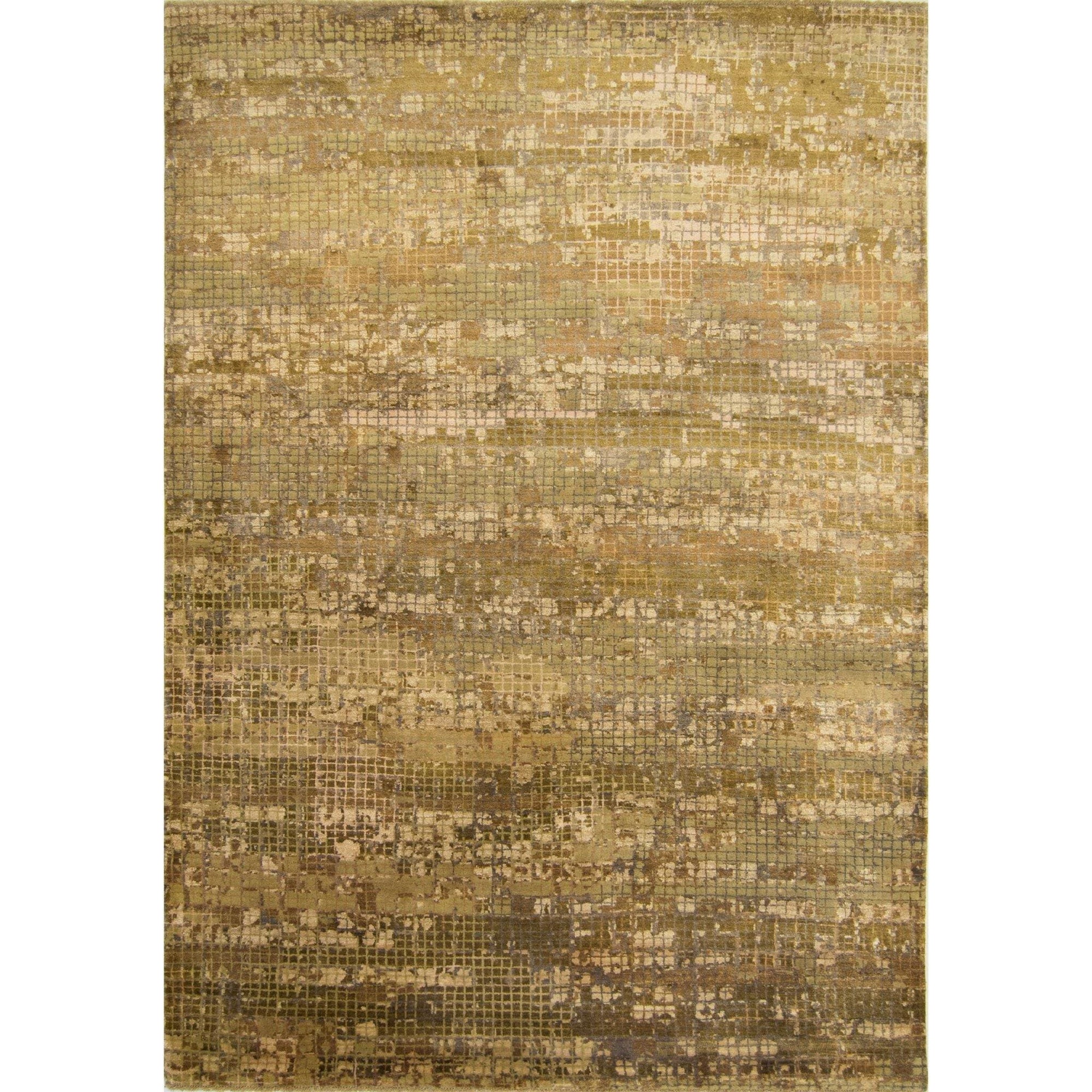 Modern Wool & Silk Mosaic Design Rug 173cm x 246cm