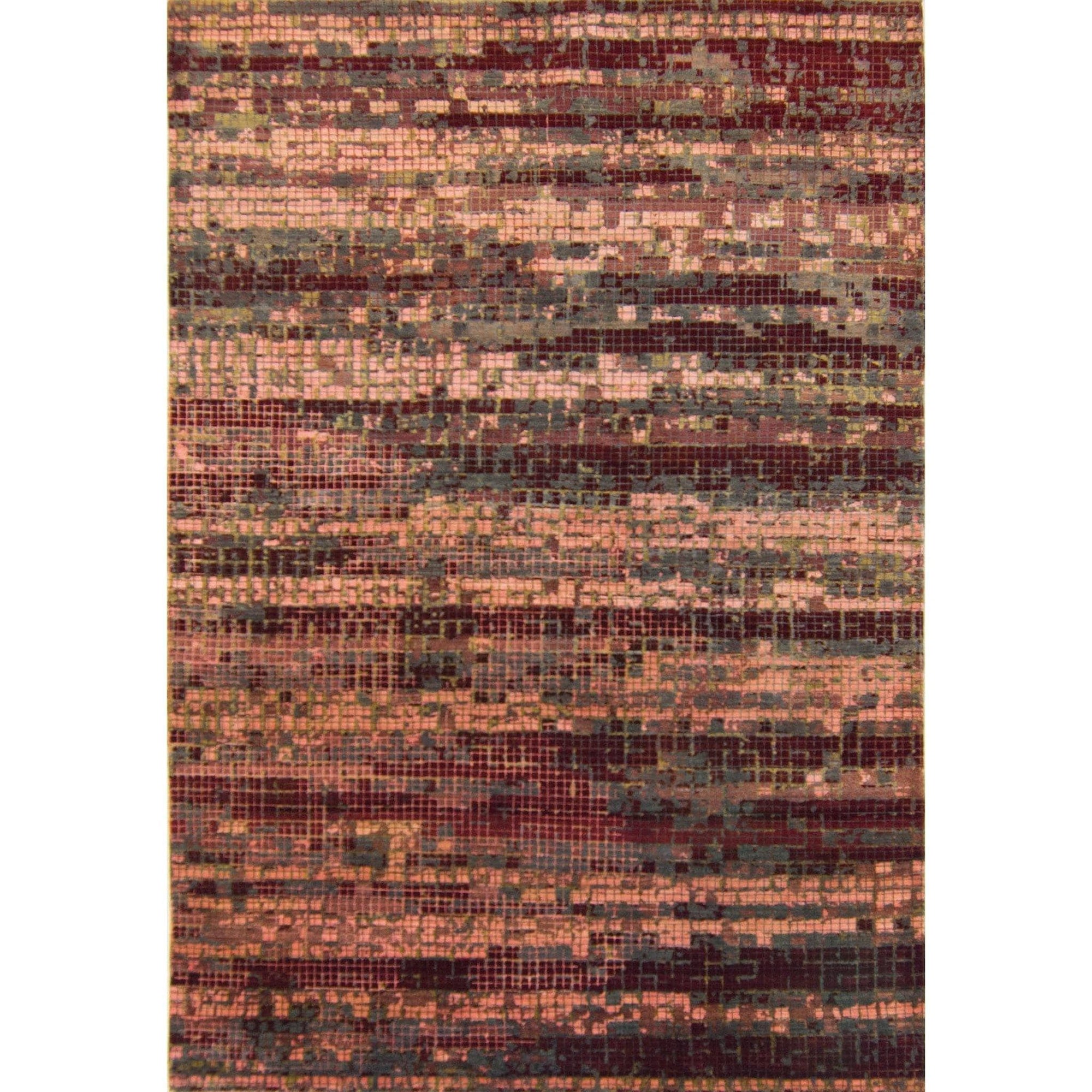 Hand-knotted Wool & Silk Contemporary Rug 202cm x 302cm