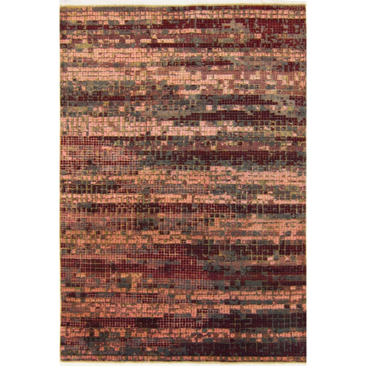 Hand-knotted Wool &amp; Silk Contemporary Rug 202cm x 302cm