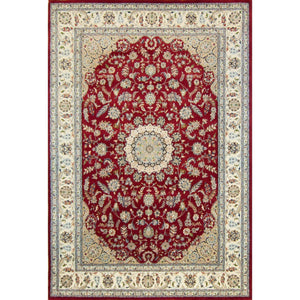 Fine Hand-knotted Wool & Silk Nain Rug 241cm x 353cm
