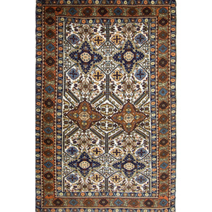 Super Fine Wool and Silk Hand-knotted Persian Ardabil Rug 133cm x 197cm