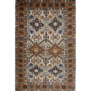 Super Fine Wool and Silk Hand-knotted Persian Ardabil Rug 133cm x 197cm