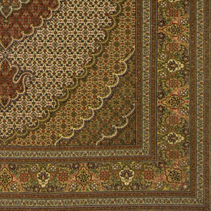 Super Fine Hand-knotted Persian Wool and Silk Tabriz - Mahi Rug 152 cm x 195 cm
