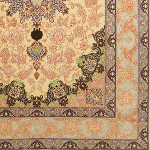Super Fine Hand-knotted Genuine Persian Wool & Silk Isfahan Rug (SIGNED) 156cm x 230cm