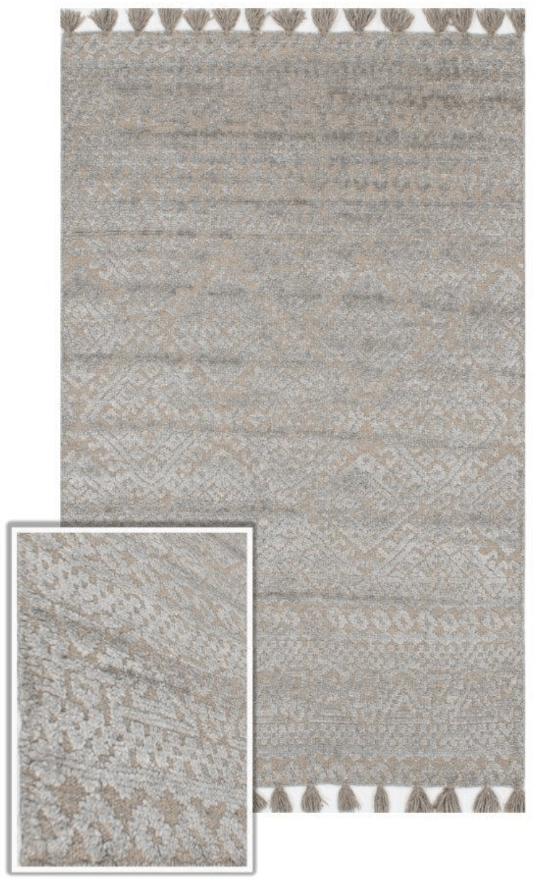 Modern Handmade Natural Wool Rug 152cm x 242cm