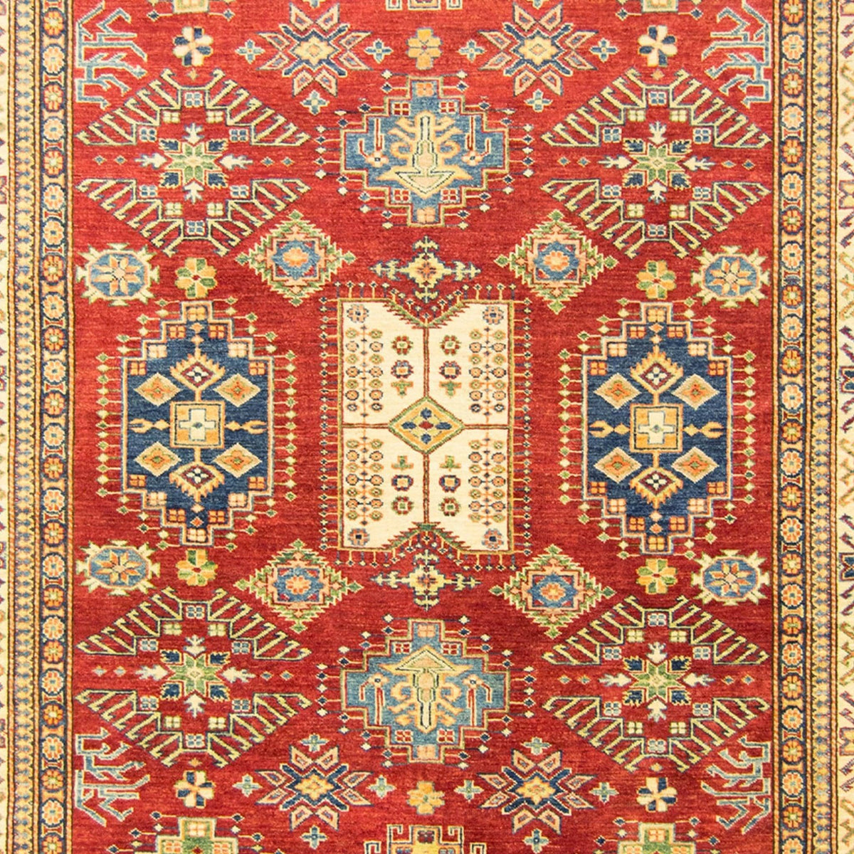 Fine Hand-knotted Wool Super Kazak Rug 183cm x 264cm