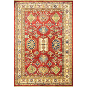 Fine Hand-knotted Wool Super Kazak Rug 183cm x 264cm