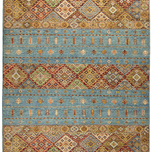 Hand-knotted Khorjin Wool Rug 173cm x 242cm