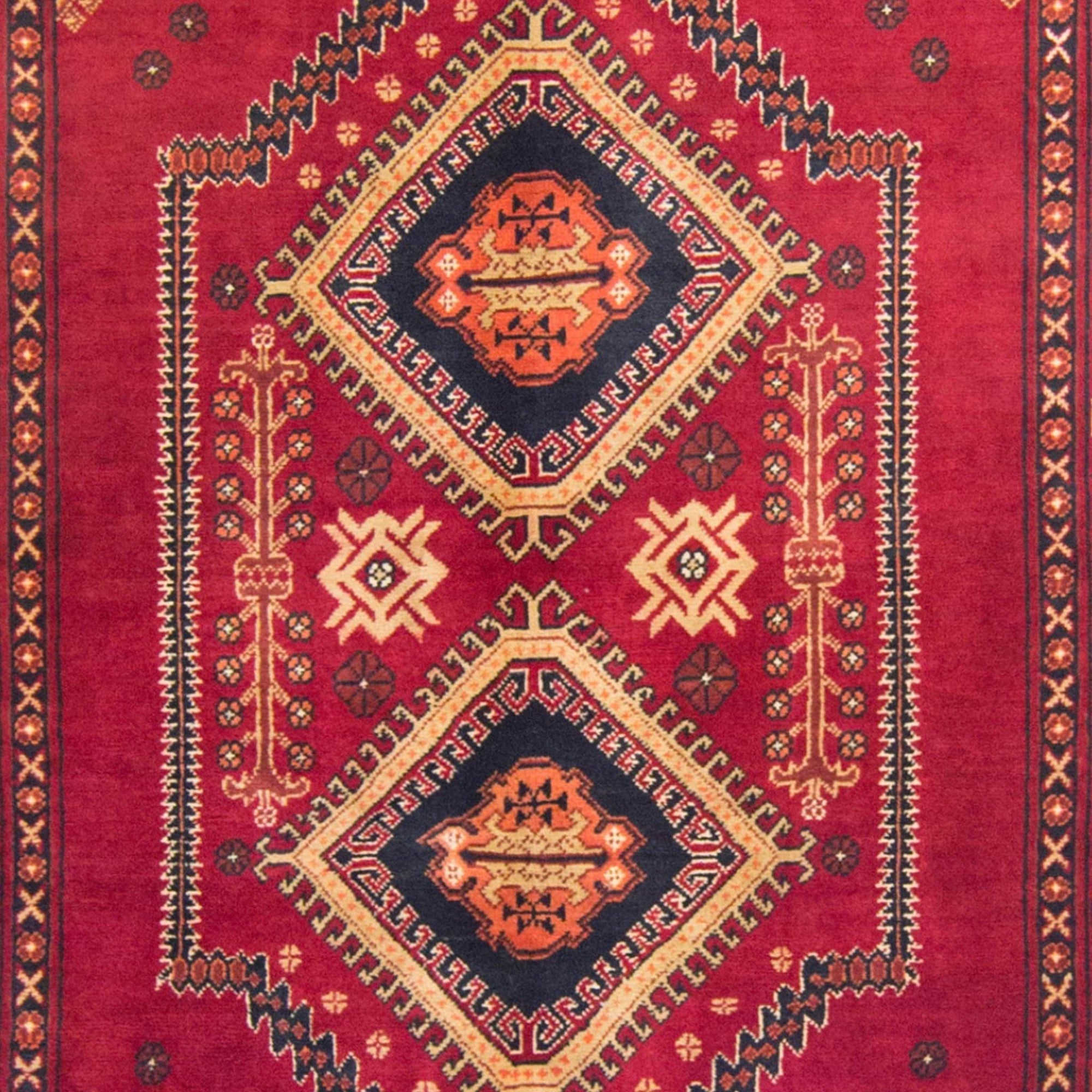 Hand-knotted Wool Super Kazak Rug 100cm x 150cm