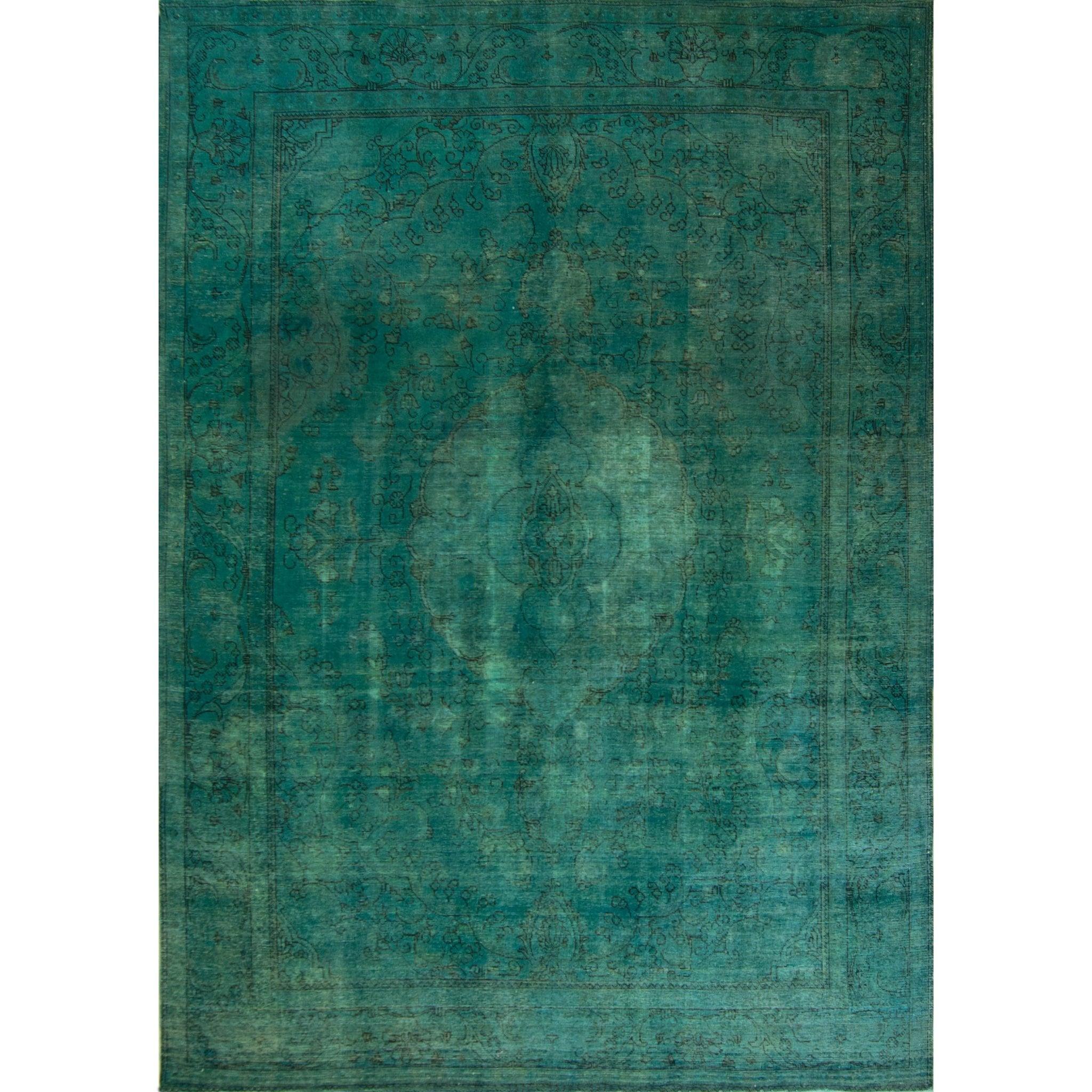 Dredded Rug Hand-knotted Over Dyed Modern Rug 244cm x 347cm-